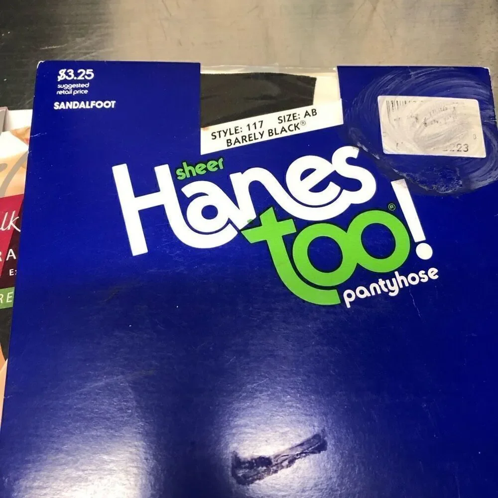 Hanes Too and Hanes Silk Reflections Size AB Bisque, Barley Black and Little Col